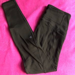Lululemon Deep Green Speed Pants
